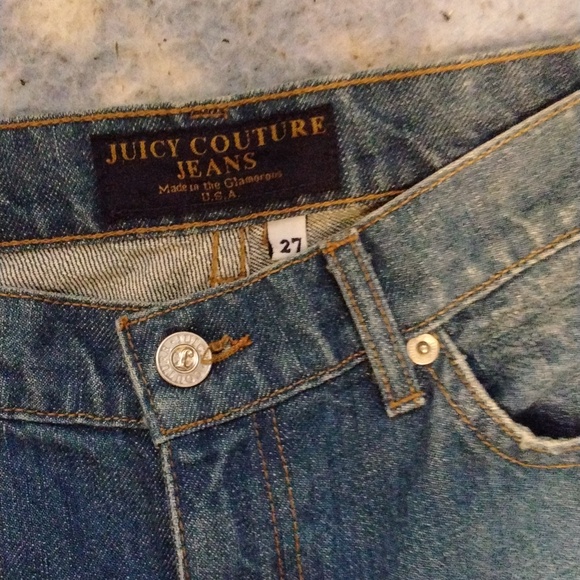 Women's NWOT Juicy Couture dirty wash mid rise flare leg Sz 27 - Picture 2 of 6